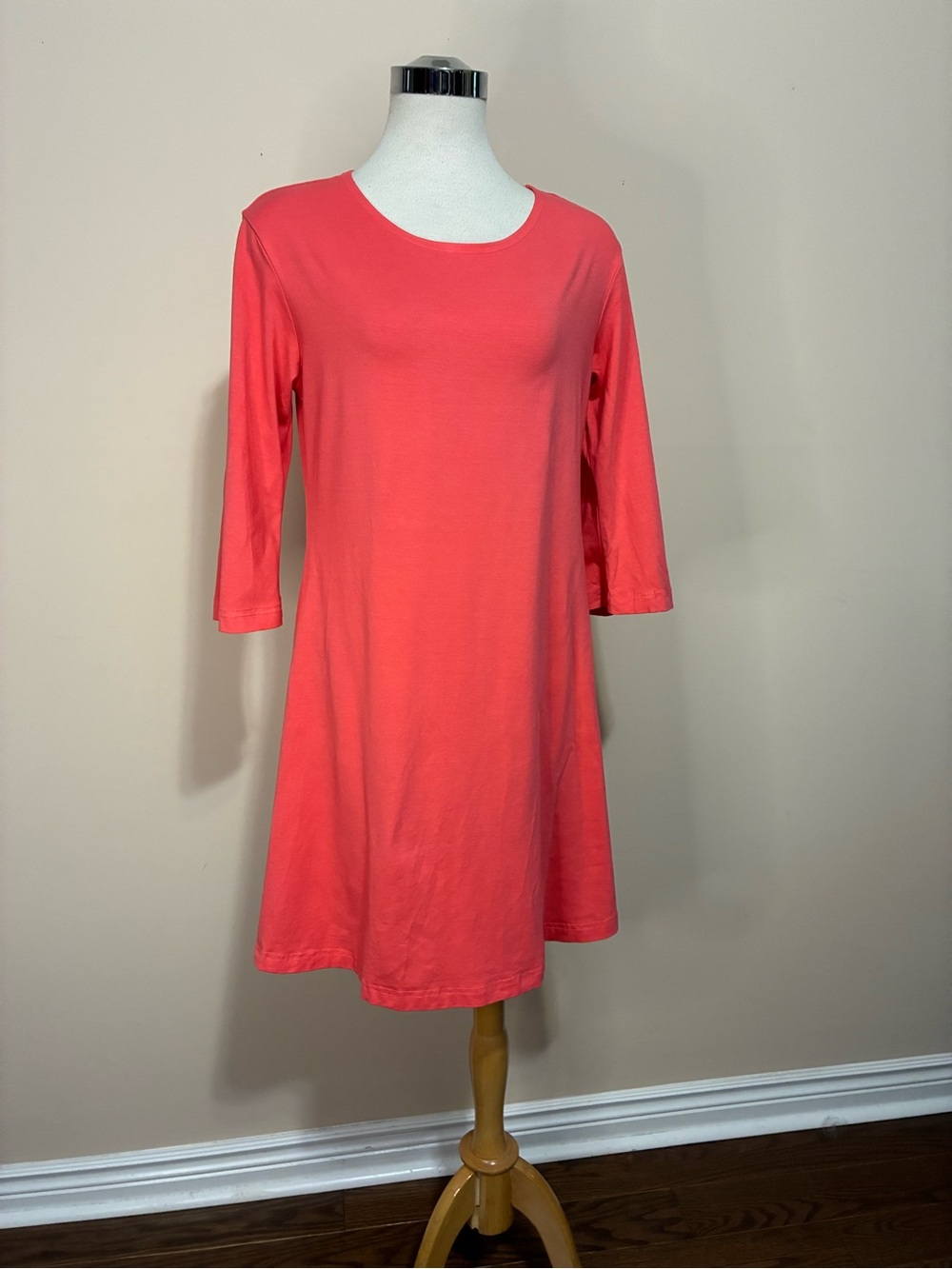 Bryn Walker Women’s Coral Scoop Neck A-Line Dress